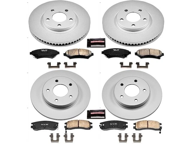 Kit de pastillas de freno delanteras y traseras y rotor para Oldsmobile Aurora FZ277VP Foto 1 de 1