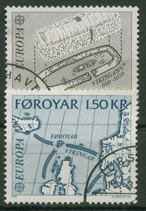 Färöer 1982 Europa CEPT: Historische Ereignisse 70/71 gestempelt - Picture 1 of 1