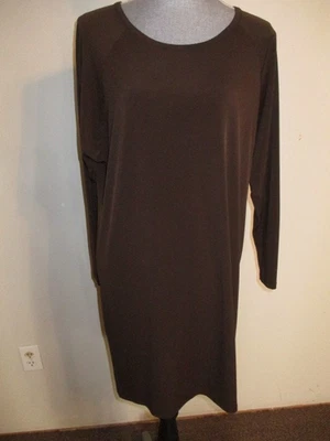 Michael Kors FAB! Vestido recto elástico ajustado en marrón talla mediana Foto 1 de 4