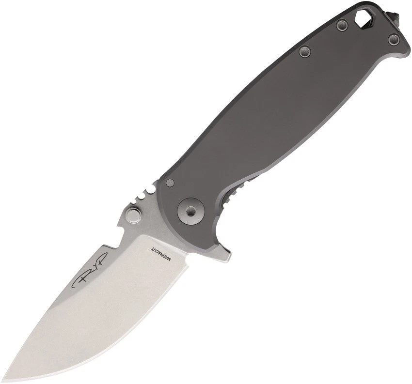 Navaja de Bolsillo DPx Gear HEST 4.0 Framelock Gris Titanio Plegable MagnaCut HSF403 Foto 1 de 2