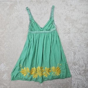 Vintage MissClose Dress Womens Large Babydoll Silk Embroidered Boho Fairy Preppy - Picture 1 of 7