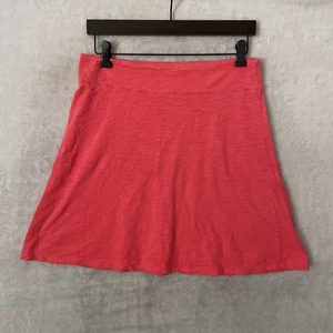 Fresh Produce Womans Flare Skirt Coral Small Medium Solid Cotton Pull On Stretch - Picture 1 of 7