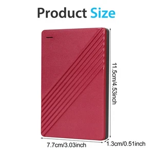 Portable USB HDD 1/2/4/6/8/10/12TB – Compact & High-Speed for Dependable Storage - Afbeelding 1 van 27