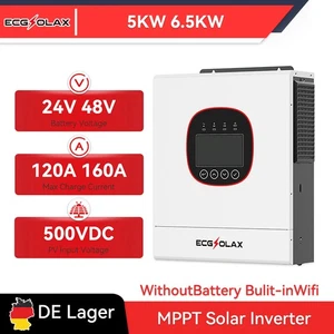 5KW/6,5KW Hybrid Solar Wechselrichter On/Off-Grid MPPT 160A Ladegerät Controller - Bild 1 von 14
