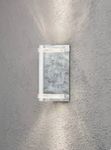 Konstsmide Modena 7518-320 Galvanised Steel External Wall Light - Picture 1 of 8
