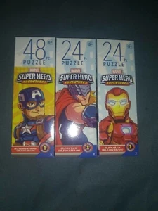 Super Hero Adventures Marvel Puzzles Set Of 3 10in × 9 inNew in boxAges5+ - Picture 1 of 12