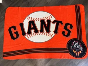 MLB San Francisco Giants Soft Fleece Throw Blanket Orange 36 in. x 58 in. - Picture 1 of 3