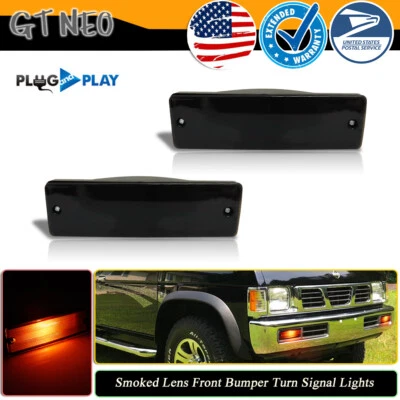 2x Luces de parachoques de señal de humo para 88-97 Nissan D21 carrocería dura / 88-95 Pathfinder Foto 1 de 4