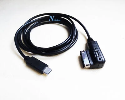 For Mercedes-Benz MMI Music Interface AUX Cable Adapter iPhone 17 16 15 USB-C - Image 1 of 3