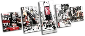 NYC Times Square City MULTI CANVAS WALL ART Picture Print VA - Picture 1 of 1