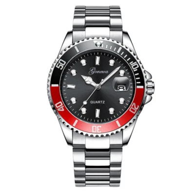 AU Luxury Men's Watches Stainless Steel Date Waterproof Sport Quartz Wrist Watch - image 1 of 4