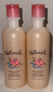 2 NEW Avon Naturals Foam Bath Cherry Blossom 8.4 oz Sealed - Picture 1 of 2