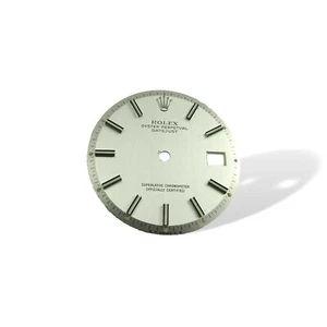 Rolex Watch Dial Non Quick Pie Pan Datejust Part White &  Gold 1601 1603 1600 - Picture 1 of 3