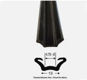 Triumph Flocked window channel this price is priced per metre. - Picture 1 of 1