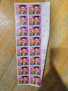 Elvis Mint 29 Cent Stamp Sheet Original Condition Set of 16 - Picture 1 of 2