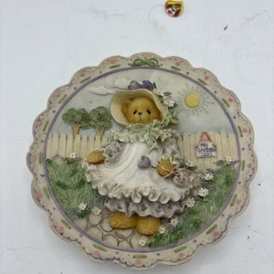 Cherished Teddies Vintage Enesco 1997 Dated Mother's Day Bear Plate 203025 - Picture 1 of 8