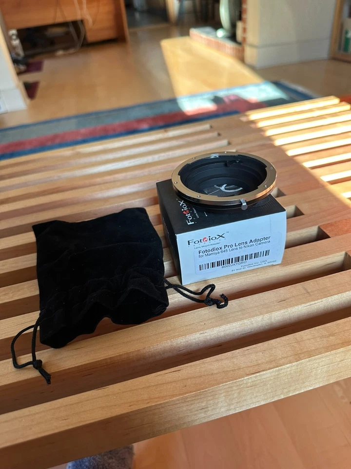 FotodioX Pro Lens Mount Adapter for Mamiya 645 Lens to Nikon F Mount Camera - Image 1 of 1