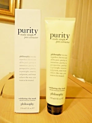 NIB Philosophy Purity Made Simple Pore Extractor Exfoliating Clay Mask LargeSize - Image 1 of 4
