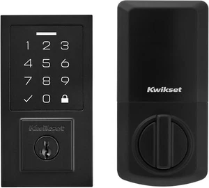 Kwikset SmartCode 270 Touchpad Electronic Deadbolt Door Lock Matte Black - Picture 1 of 14
