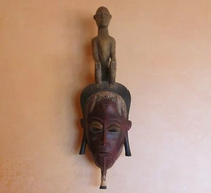 Polychrome Guro Zauli Single Figure Mask - Picture 1 of 12