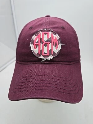 CC CREATIONS Texas A&M Adjustable Hat Maroon Distressed Patch - Imagem 1 de 4
