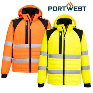 Giacca ibrida Portwest WX2 Eco Hi-Vis impermeabile traspirante sicurezza abbigliamento da lavoro - Foto 1 di 11