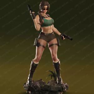 1/24 Scale Resin Lara Croft Nsfw Sexy Girl Naked Model Kit Unpainted Unassembled - Bild 1 von 5