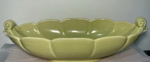 GORGEOUS GREEN USA VINTAGE ABINGDON POTTERY CONSOLE PIECE #480 - Picture 1 of 9