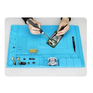 Für Antistatische Magnetische Wärmedämmung Silikon Pad Schreibtisch Matte für Lötinparatur - Bild 1 von 12