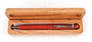 Retro 1951 Sierra Blaze Retractable Pen w/ Original Wood Case circa 1994