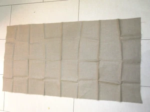 Vintage Embroidery LARGE BEIGE Linen PIECE 61 x 120 cm TRANSFERS,& SILKS, - Picture 1 of 7
