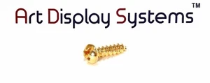Art Display Systems #6-1/2" Brass Pan Head - Pro Quality Screws - 10 Screws - Picture 1 of 1