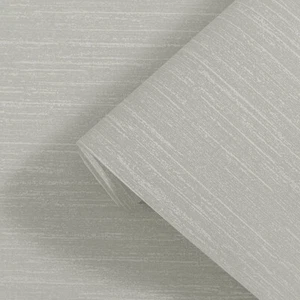 Grey Textured Embossed Wallpaper Plain Heavy Thick Non-Woven Wallpaper 1-6 Rolls - Picture 1 of 25