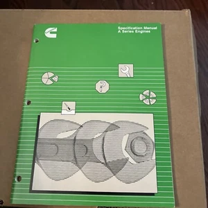 Cummins Specification Manual Construction Industrial A Series Engines - Picture 1 of 8