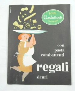 PUBBLICITà PASTA COMBATTENTI CREMONA CATALOGO REGALI I PITTORE CORDANI 1958 - Foto 1 di 4