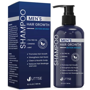 Biotin Hair Growth Shampoo for Men: Natural for Hair Loss and Thinning Hair - Picture 1 of 12
