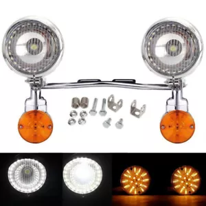 Passing Spot Fog Turn Signals Lights Bar For Honda VTX 1300 C R S RETRO Cruiser - Picture 1 of 12