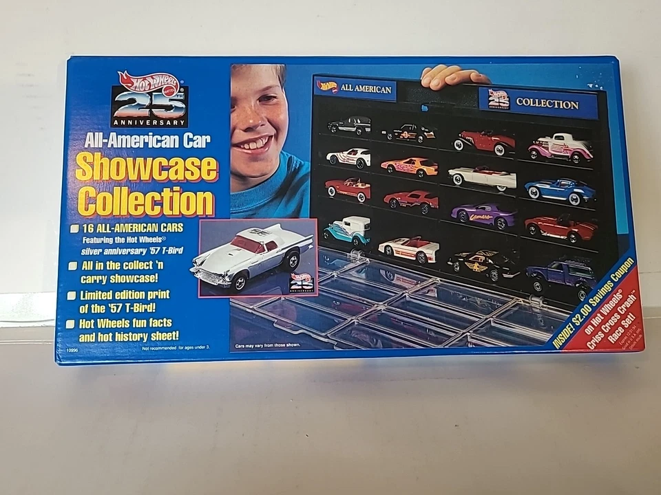 Hot Wheels 25th Anniversary All American 16 Car Showcase Collection 1993