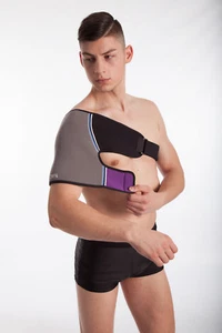 Hochwertige Schulterbandage aus offenporigem Neopren, Schulter-Bandage - Picture 1 of 9