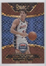 2014-15 Panini Select Courtside Copper Prizm /49 John Stockton #204 HOF