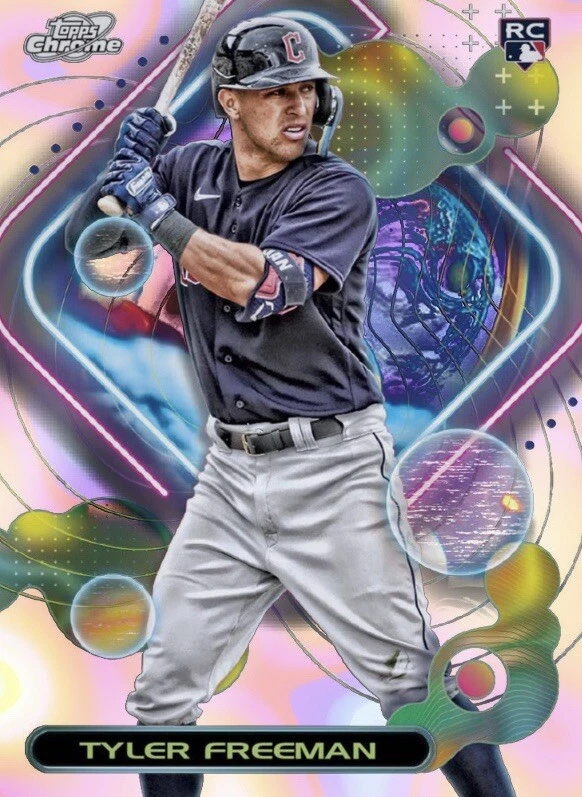 [DIGITAL] Topps Bunt - Tyler Freeman - Cosmic Chrome 23 S2 - Refractor Base - Image 1 of 1