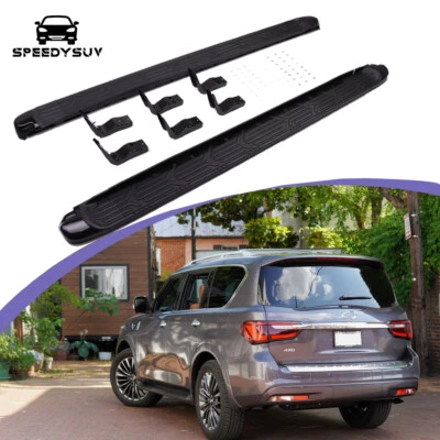 Escalones laterales estriberas Nerf Bar Iboards para Infiniti QX56 QX80 2011-2024 Foto 1 de 4
