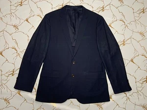 J.Crew Ludlow Tollegno 1900 Men Blue Blazer Single Breasted Size 42R Medium - Picture 1 of 8