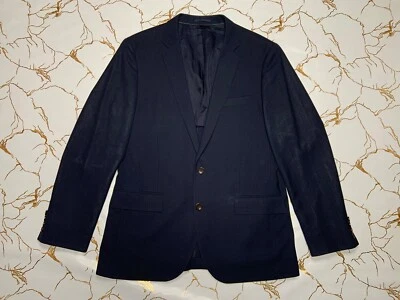 J.Crew Ludlow Tollegno 1900 Men Blue Blazer Single Breasted Size 42R Medium - Image 1 of 4