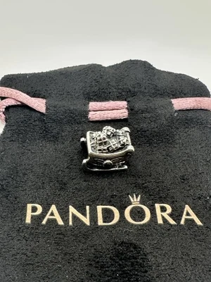 Genuine Pandora Christmas Presents Santa Sleigh 925 ALE with Pandora Gift Pouch - Image 1 of 3