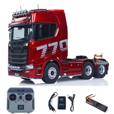 Hot Sale KABO 1:14 Scania770S 100 RC Tractor Truck 6x6 2Speed Differential Lock - Image 1 of 4