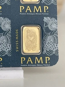 Pamp Suisse Lady Fortuna 1g Gold Bar Multicard 999.9 - Picture 1 of 2