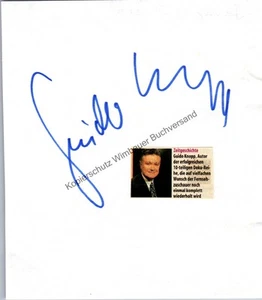 Original Autogramm Guido Knopp TV-Historiker /// Autogramm Autograph sign 333565 - Bild 1 von 2