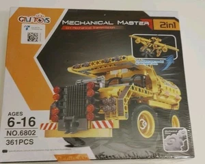 New Mechanical Master Building set 2-in-1 Transmission Dump Truck & Plane #6802 - Picture 1 of 9
