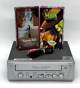 FUNAI AC/DC VCR VHS Player MFV210D 110V Cord Only No Remote Movies Cable TESTED - Picture 1 of 18